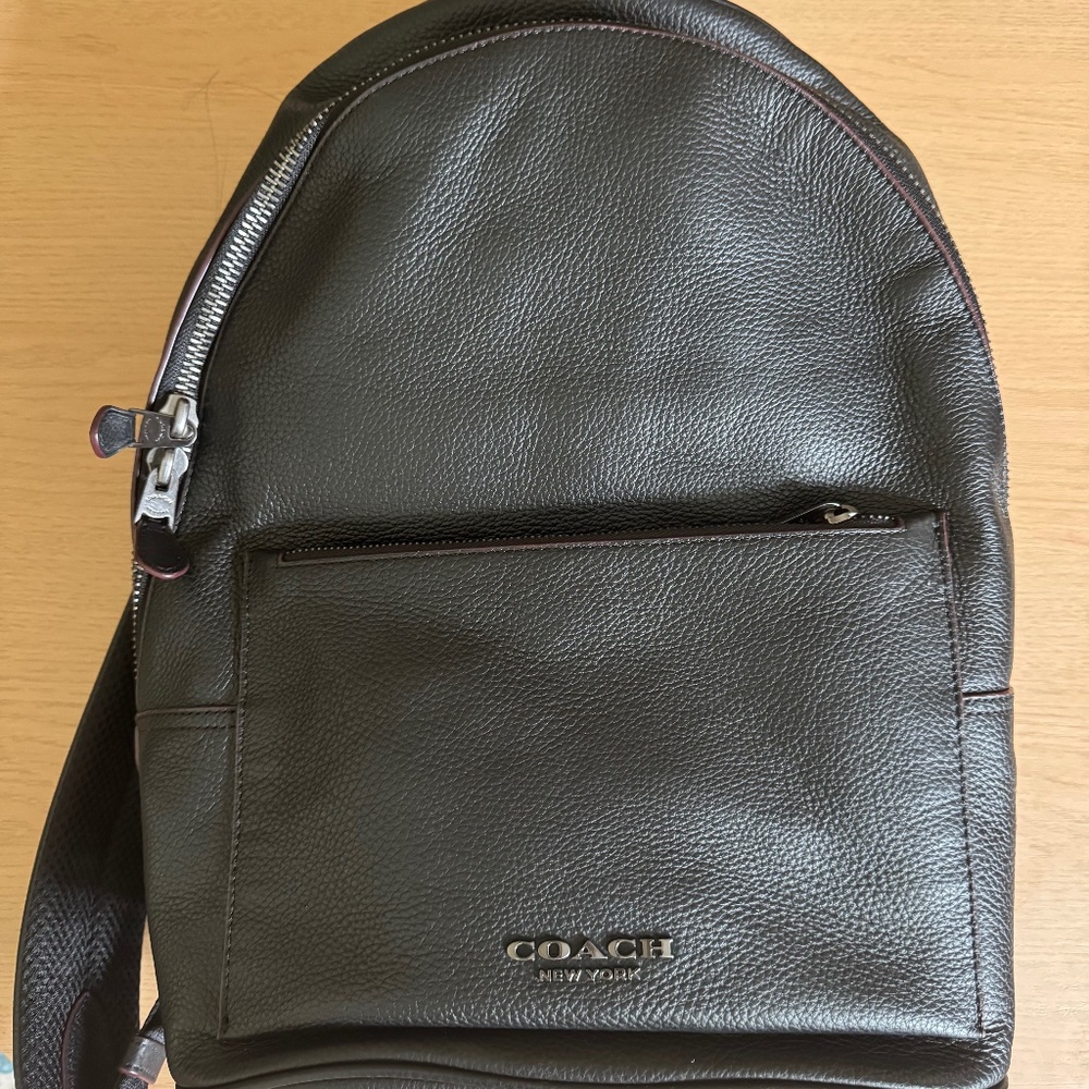 Coach metropolitan soft black backpack